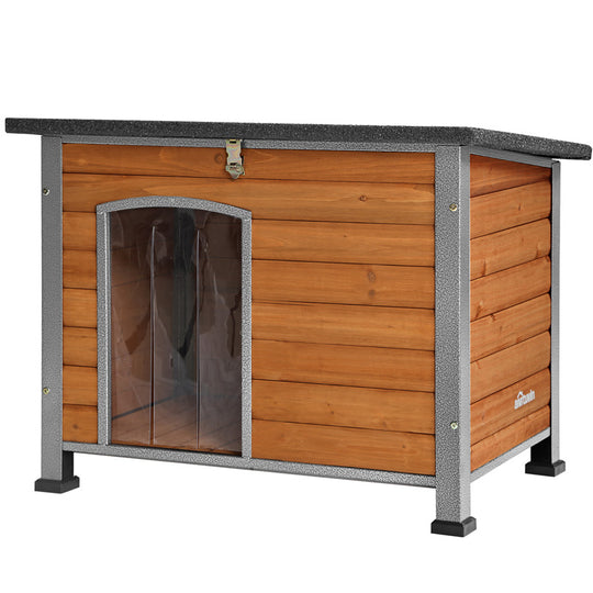 Aivituvin-AIR73/74/75/76 Robuste Hundebox aus Holz | Stabiler Eisenrahmen