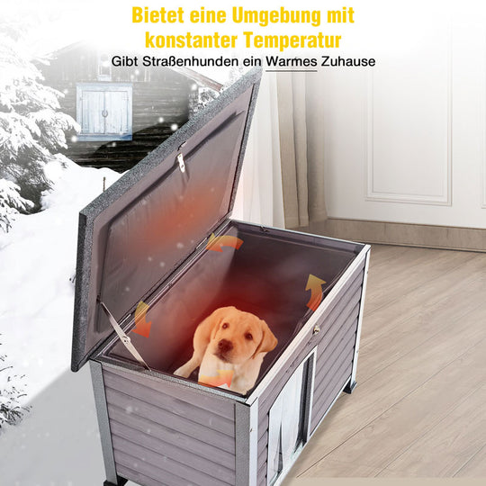 Aivituvin-AIR73/74-IN Mittelgroße isolierte Hundehütte für draußen | Innenfutter