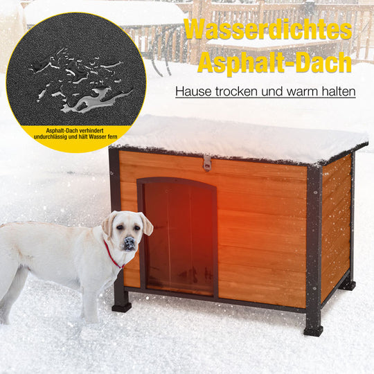 Aivituvin-AIR74-IN Mittelgroße isolierte Hundehütte für draußen | Innenfutter