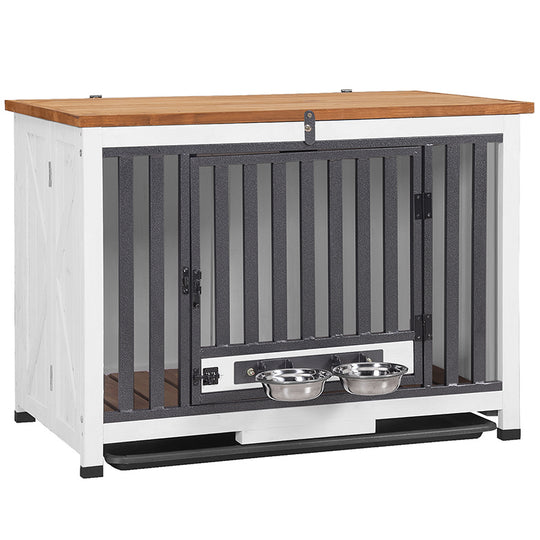 Aivituvin-AIR100 Hundebox aus Holz mit faltbarem Design | Stabile Eisentür