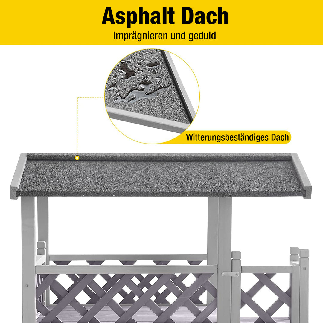 Aivituvin-AIR09-B Katzenhaus für drinnen und draußen (Innenraum: 1,6 m²)