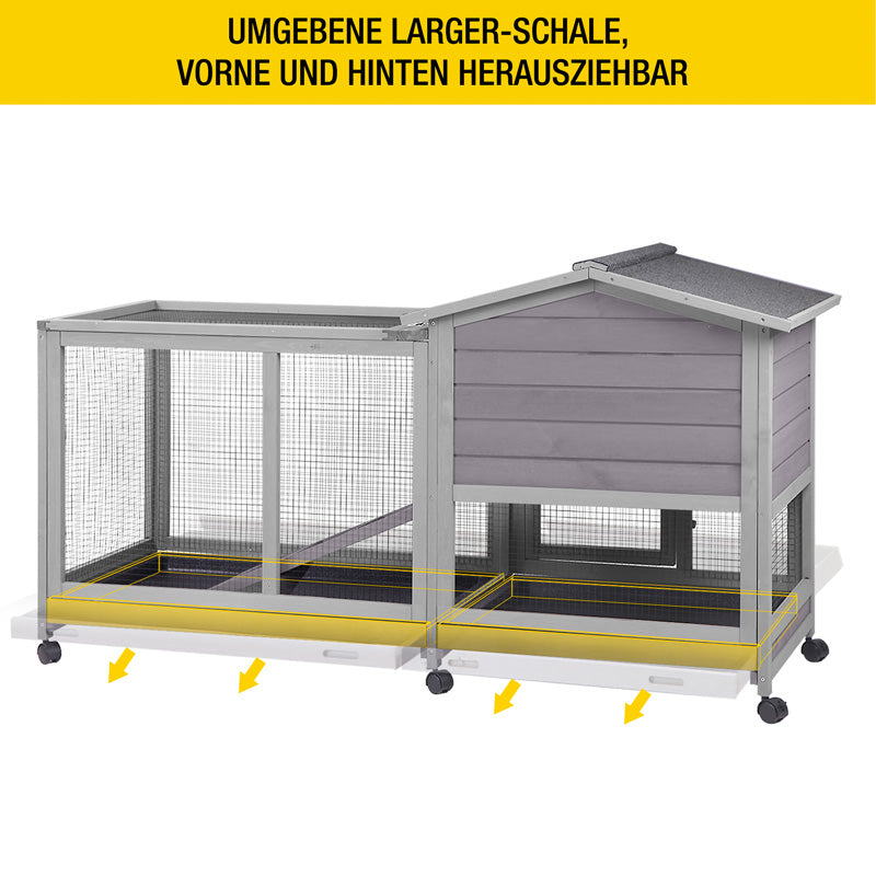 Aivituvin-AIR19 Kaninchenstall für drinnen und draußen | Kaninchenkäfig